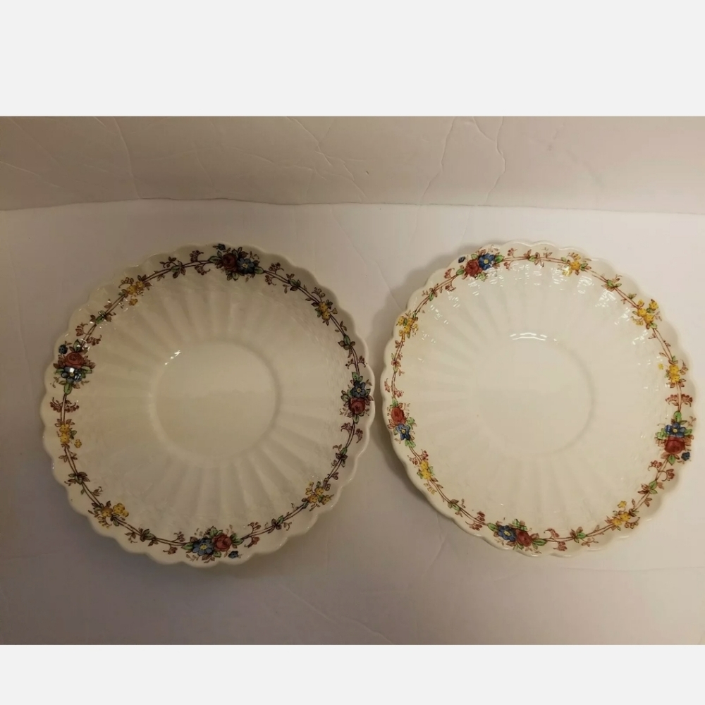 Copeland Spode Two Small Flower Plates
